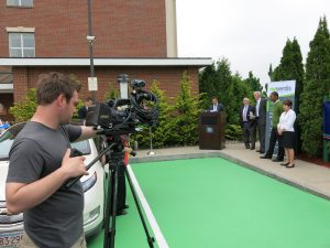 partners in the electric vehicle charging station project